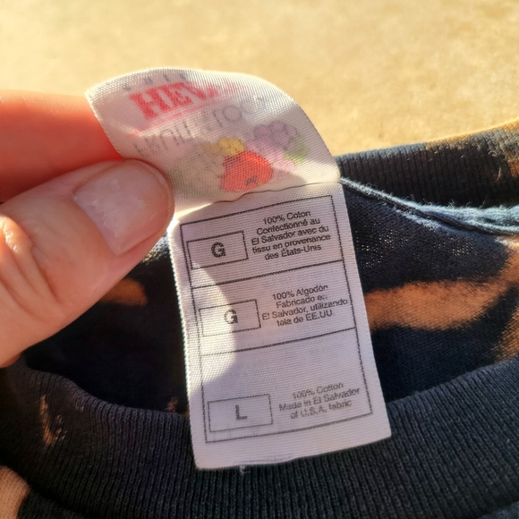 Hand made acid washed run dmc shirt size large - Picture 4 of 6